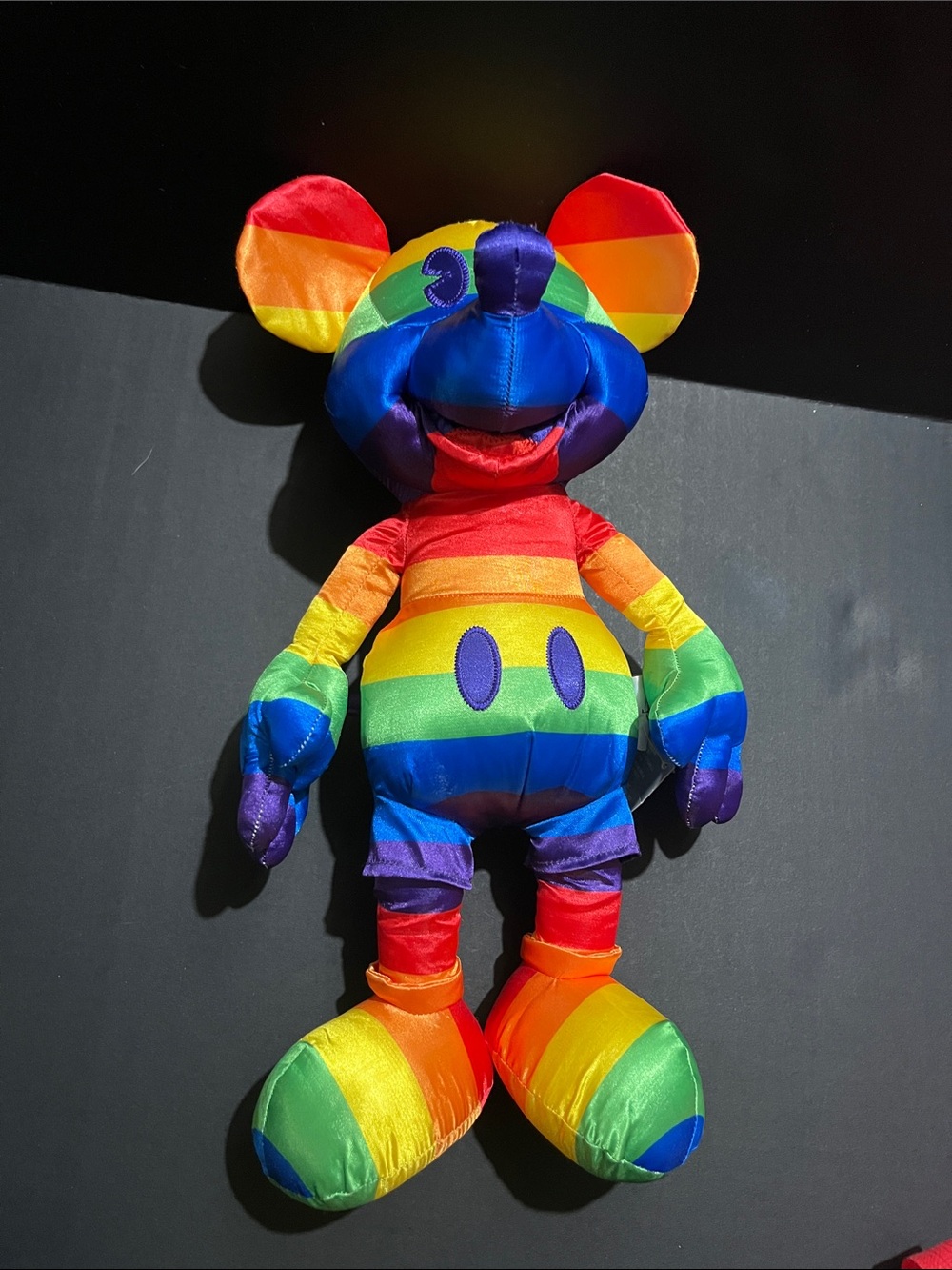 NWT DISNEY Rainbow Mickey Mouse Plush Toy